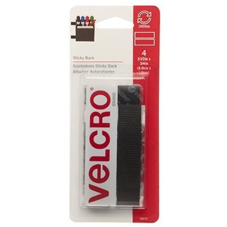 VELCRO BRAND 312 BLK Hook And Loop Strip 90075